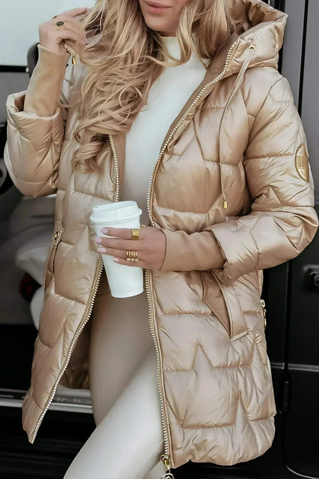 Marcella™ | Elegante cappotto autunnale con cappuccio