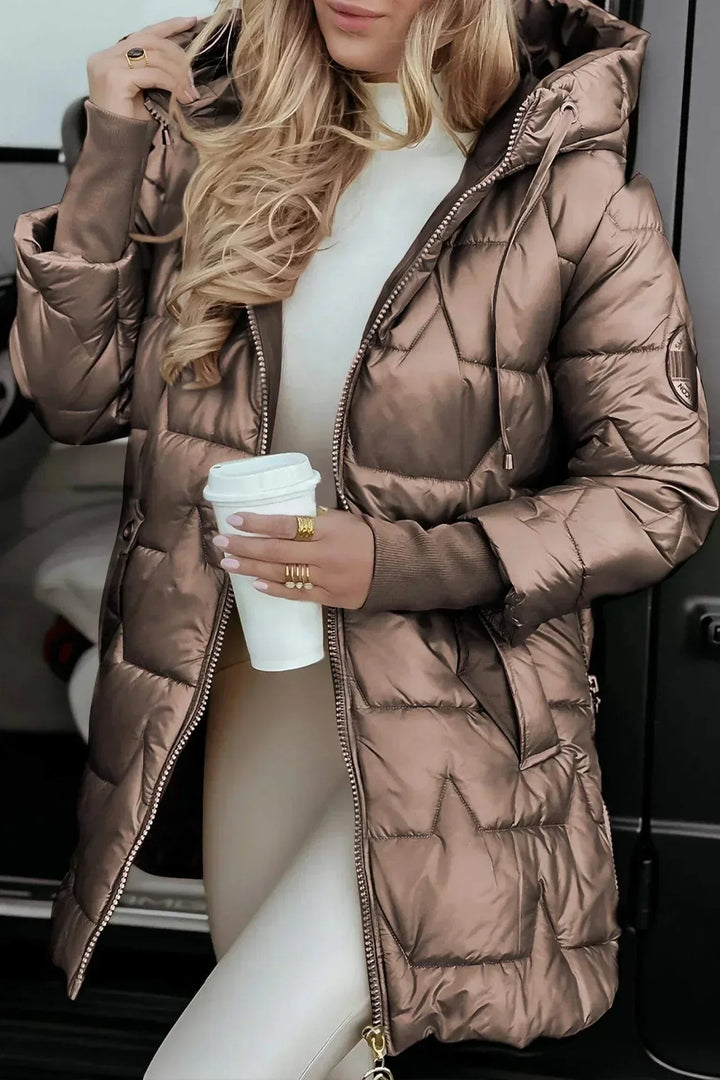 Marcella™ | Elegante cappotto autunnale con cappuccio