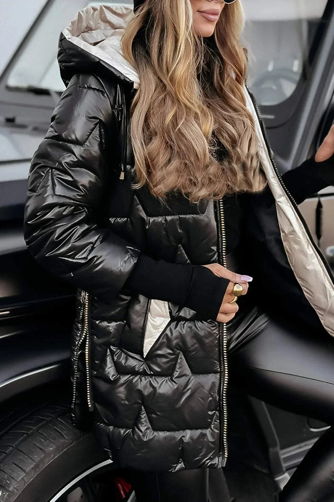 Marcella™ | Elegante cappotto autunnale con cappuccio