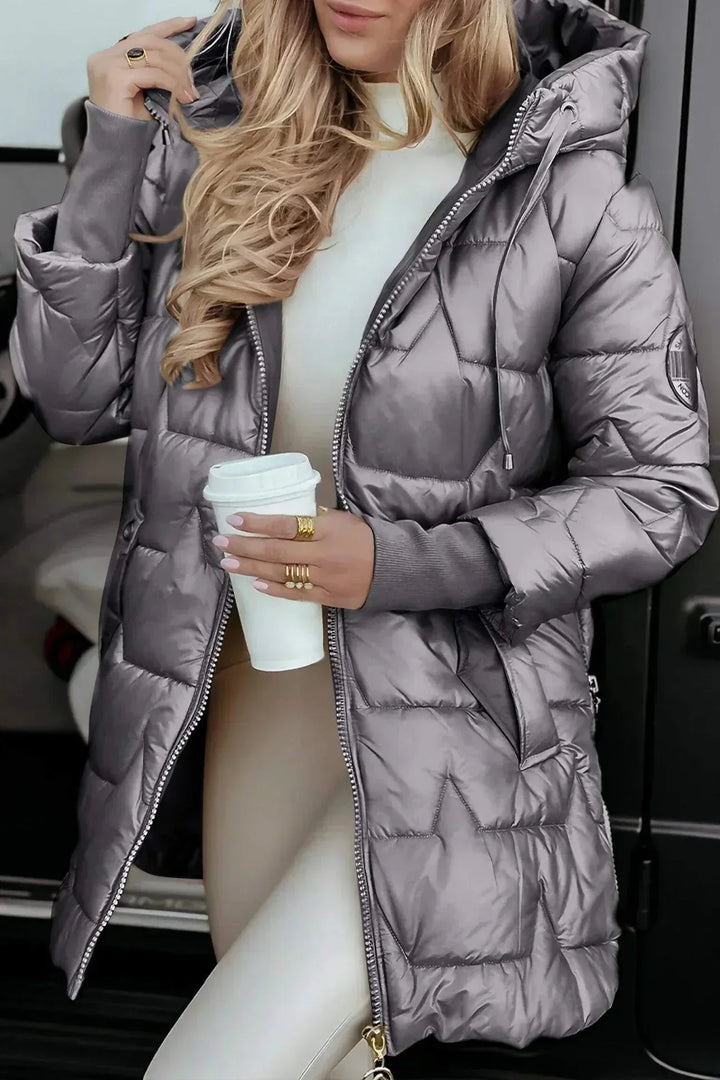Marcella™ | Elegante cappotto autunnale con cappuccio