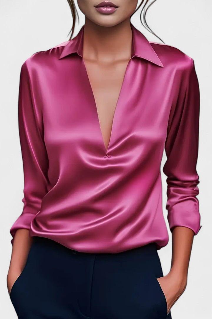 Nádia - Blusa Premium con scollatura a V