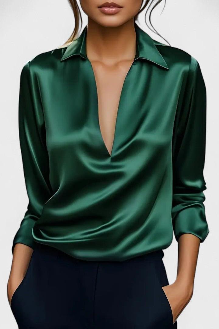 Nádia - Blusa Premium con scollatura a V