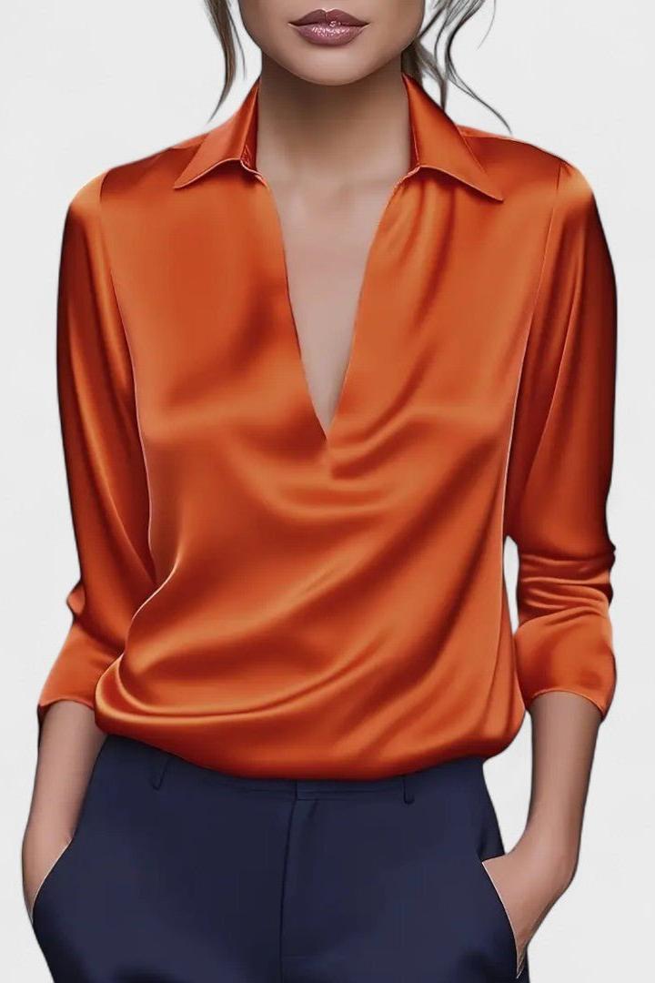 Nádia - Blusa Premium con scollatura a V