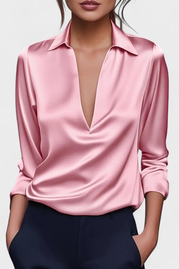 Nádia - Blusa Premium con scollatura a V
