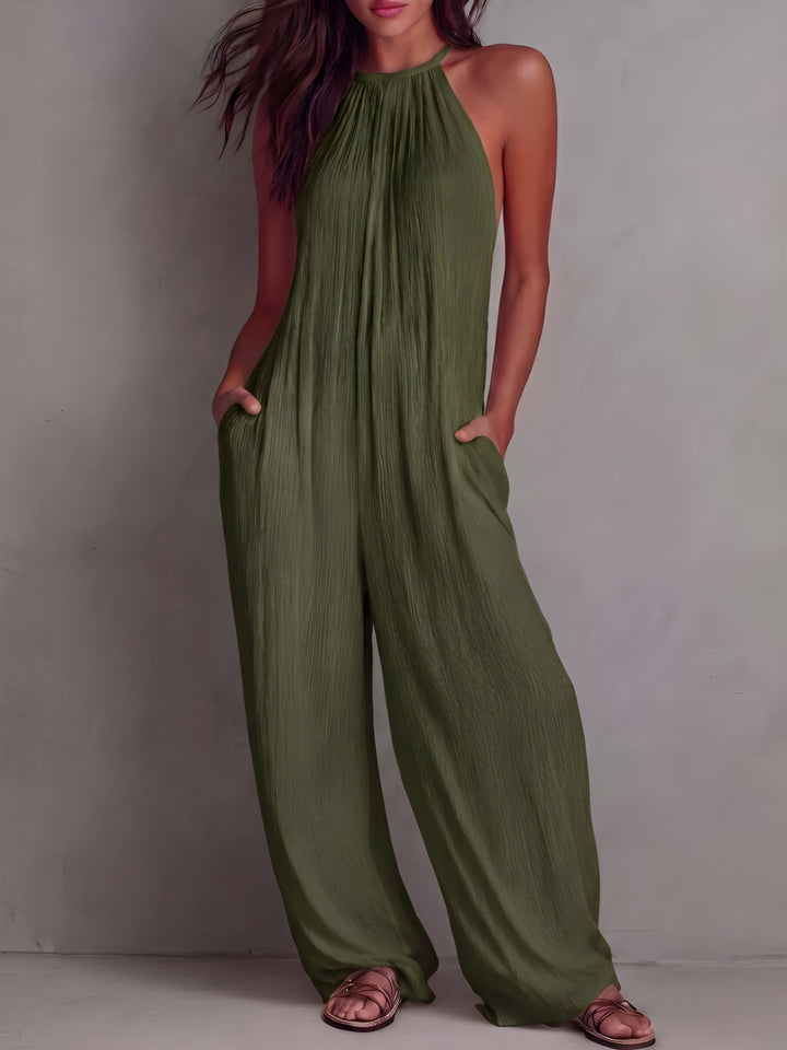 Elena | Combinazione fluida elegante con colletto halter