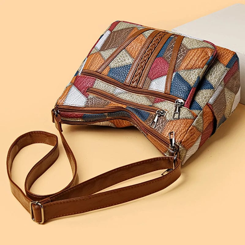 Solara | Borsa a mano in pelle mosaico