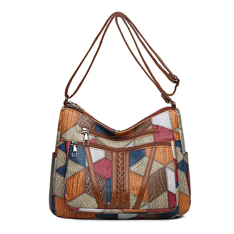 Solara | Borsa a mano in pelle mosaico