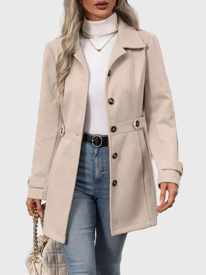 Veronika – Cappotto urbano premium con bottoni