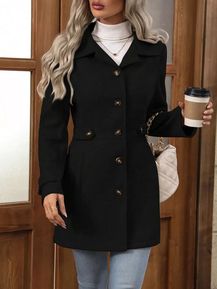 Veronika – Cappotto urbano premium con bottoni