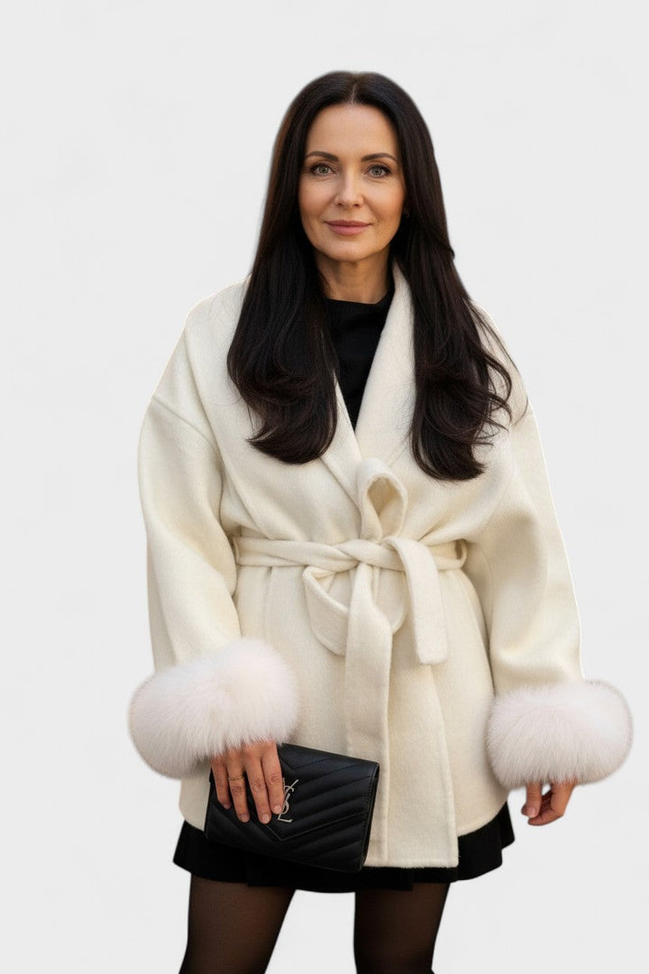 Dagmar™ | Cappotto elegante con pelliccia ecologica
