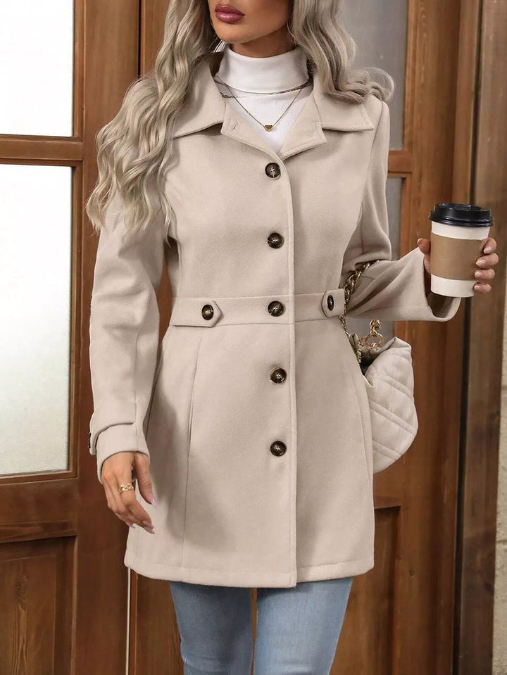 Veronika – Cappotto urbano premium con bottoni