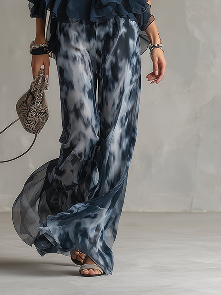 Élise | Completo elegante e leggero con top fluido e pantaloni larghi