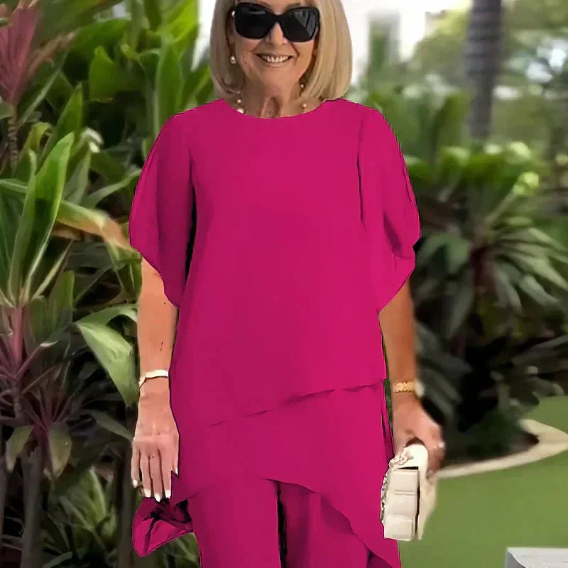 Linde | Set con top e pantaloni abbinati