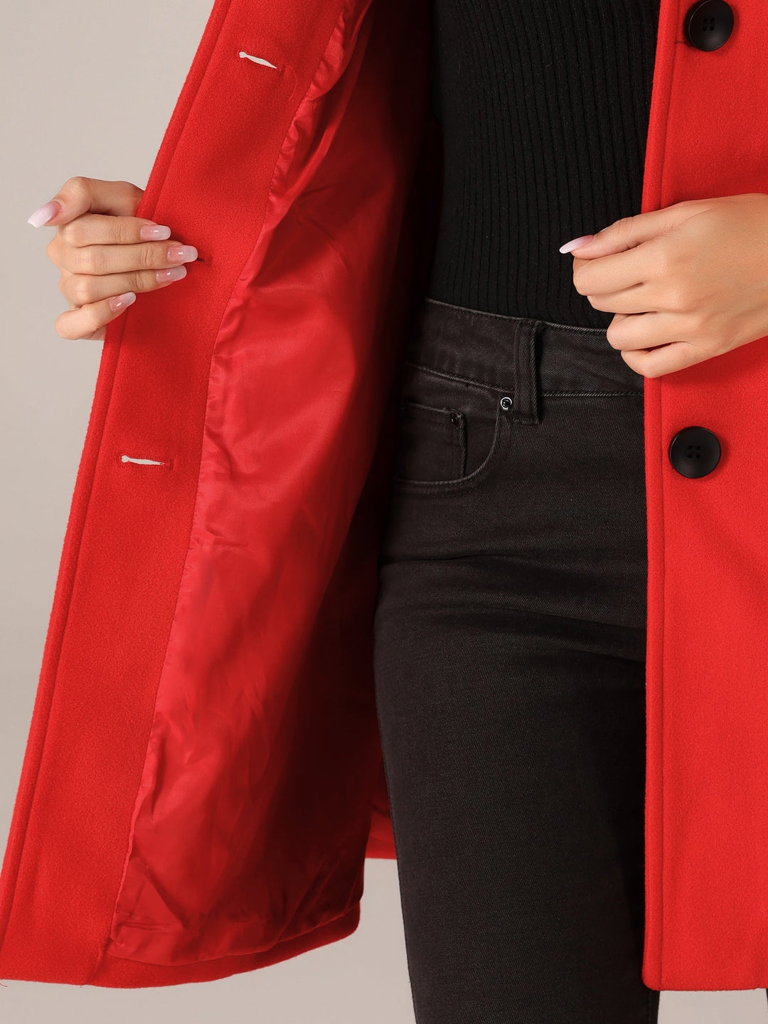 Petra - Cappotto invernale da donna con bottone