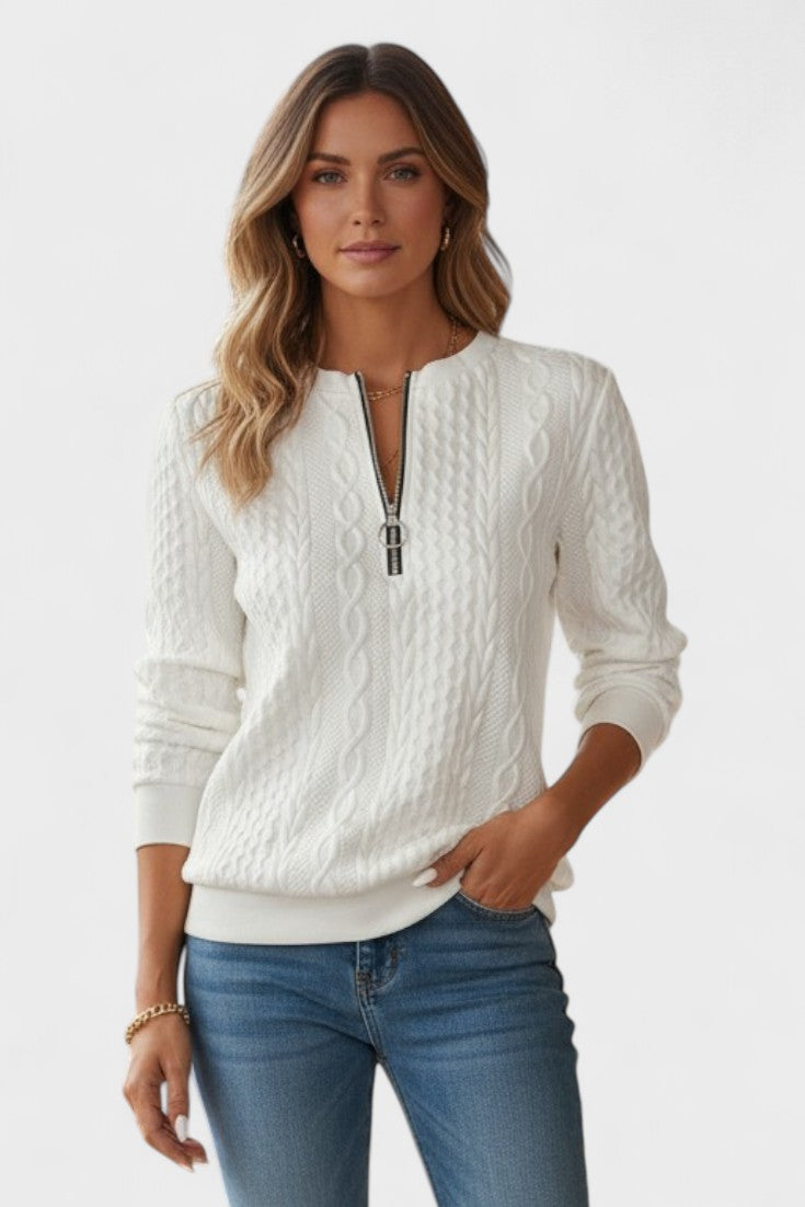 Nela™ | Maglione con zip per donne