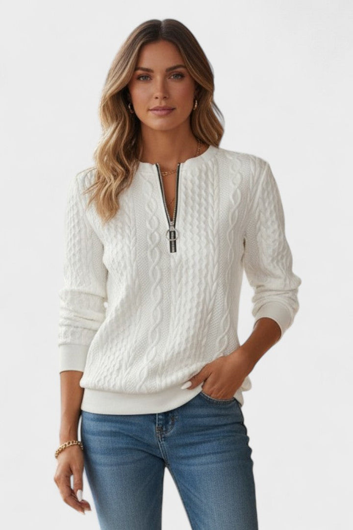 Nela™ | Maglione con zip per donne