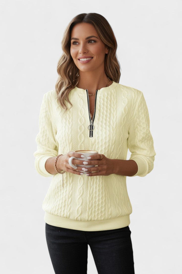 Nela™ | Maglione con zip per donne